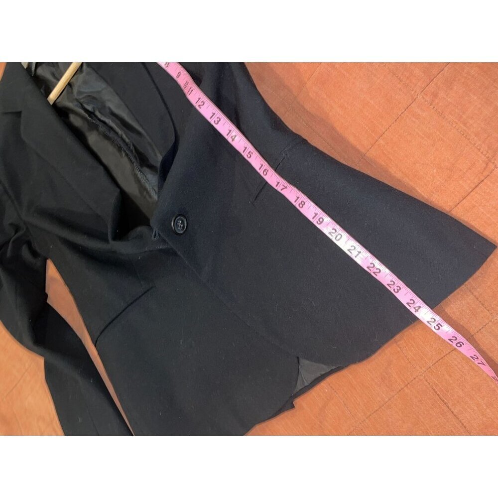 Zara Basic Black Polyester One-Button Notch Lepel… - image 5